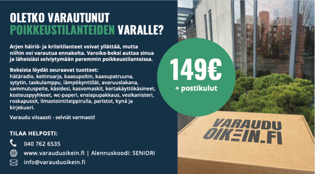 Varaudu oikein!